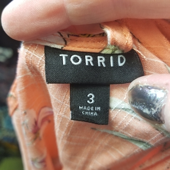 Torrid sophie textured woven double layered floral sleeveless tank top 3x - Picture 10 of 10